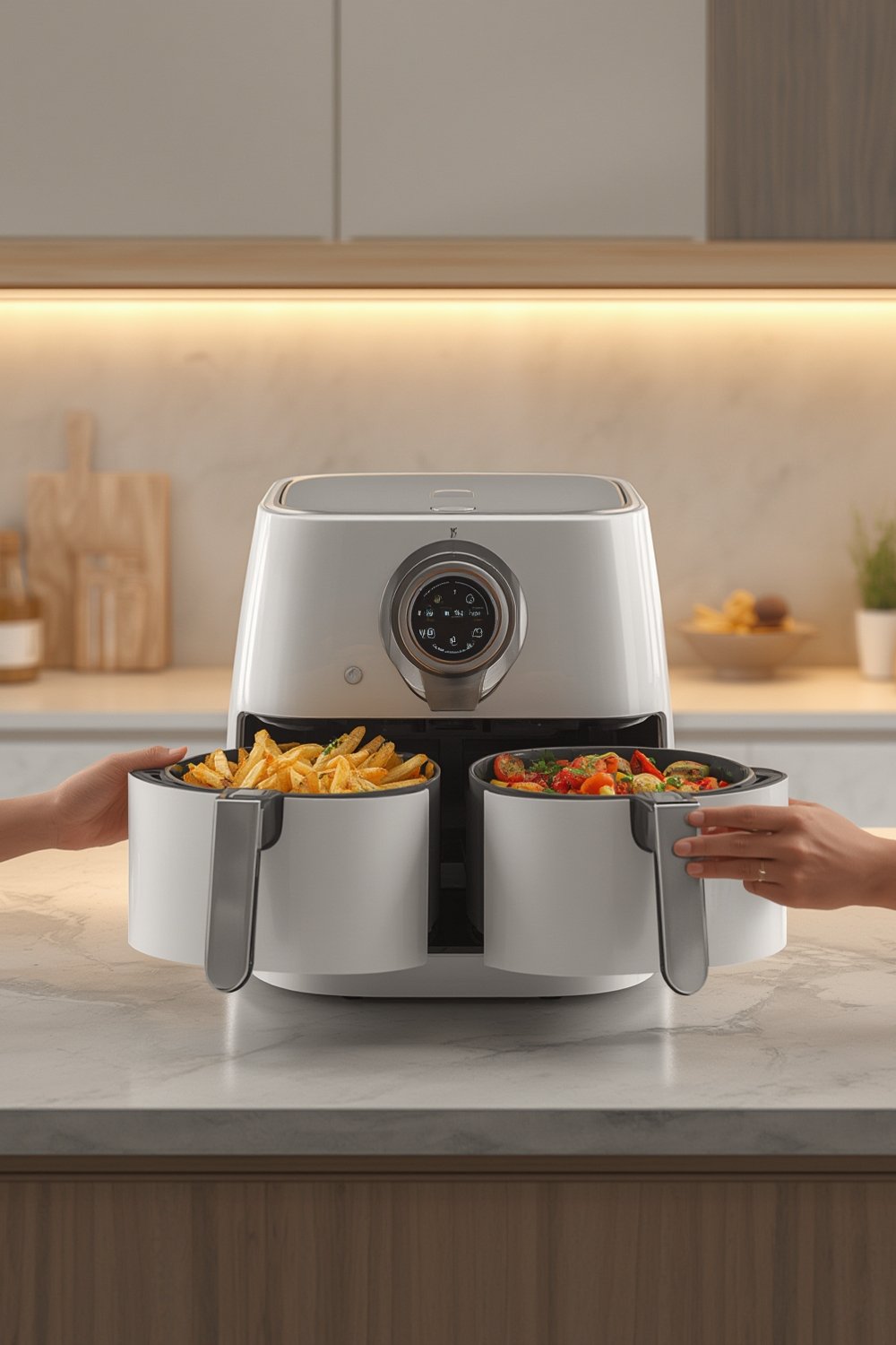 dual basket air fryer - Illustration 1