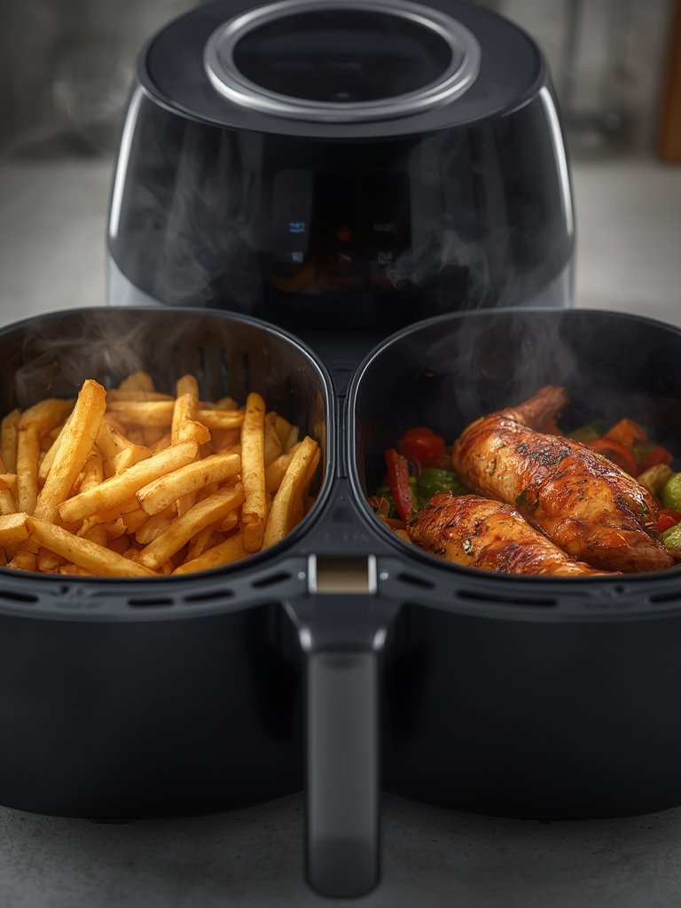 Dual Airfryer: 8 Ultimate Secrets For Amazing Results In 2026 2 dual airfryer in action