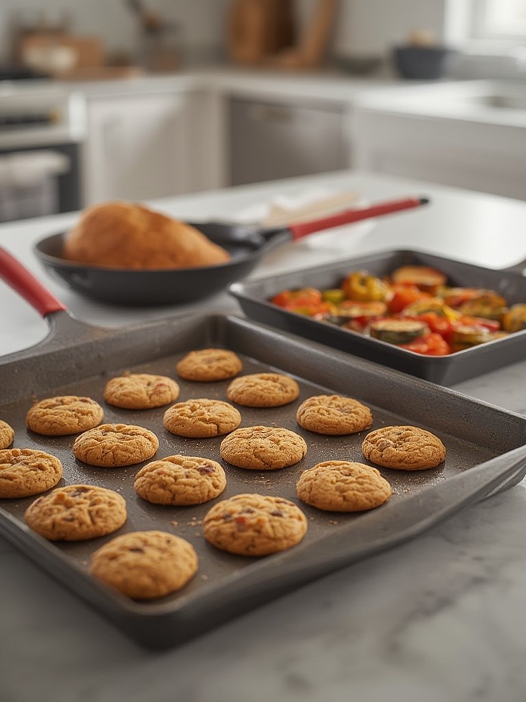 nonstick bakeware in action