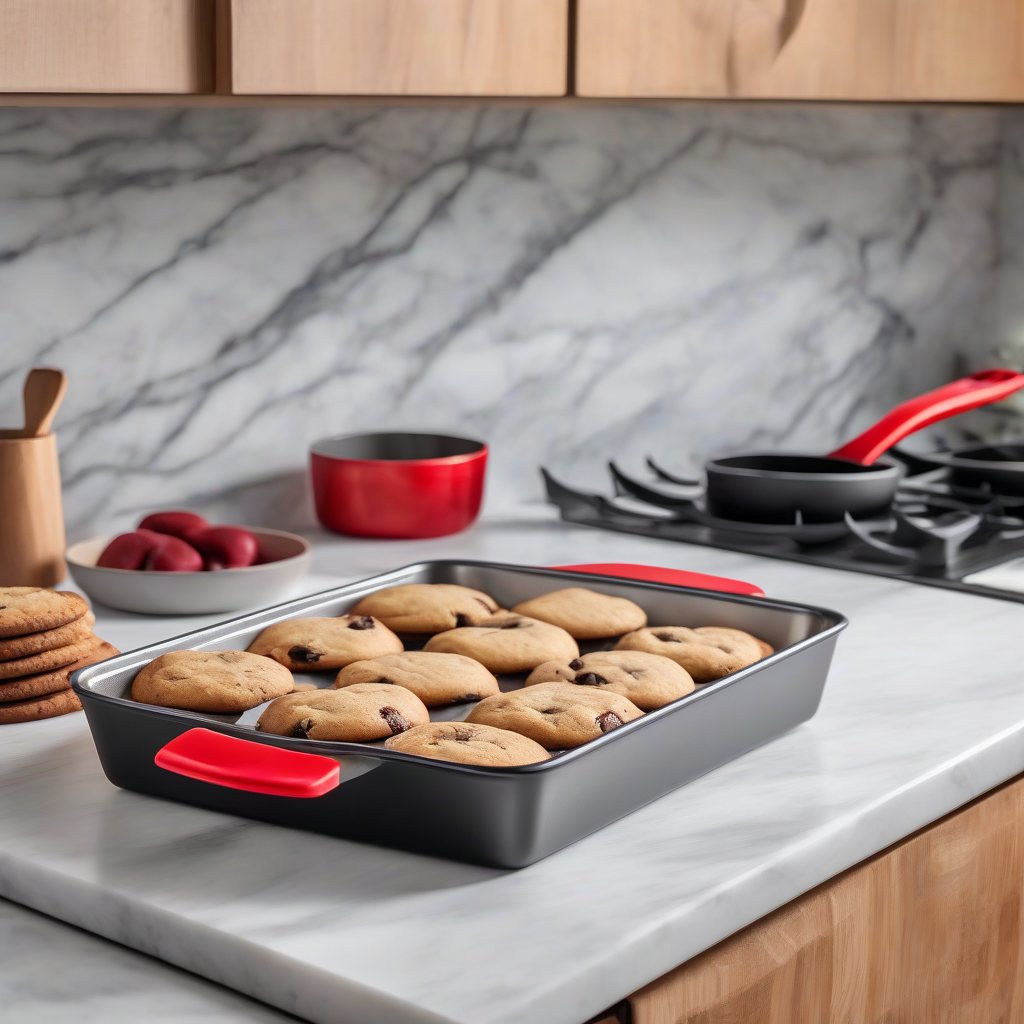 nonstick bakeware in action