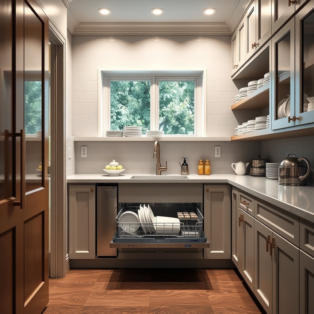 scullery kitchen design close-up detail