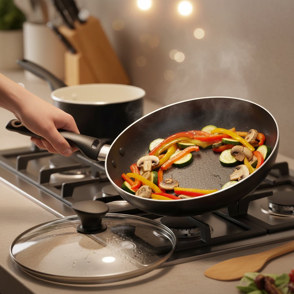 cookware set in action