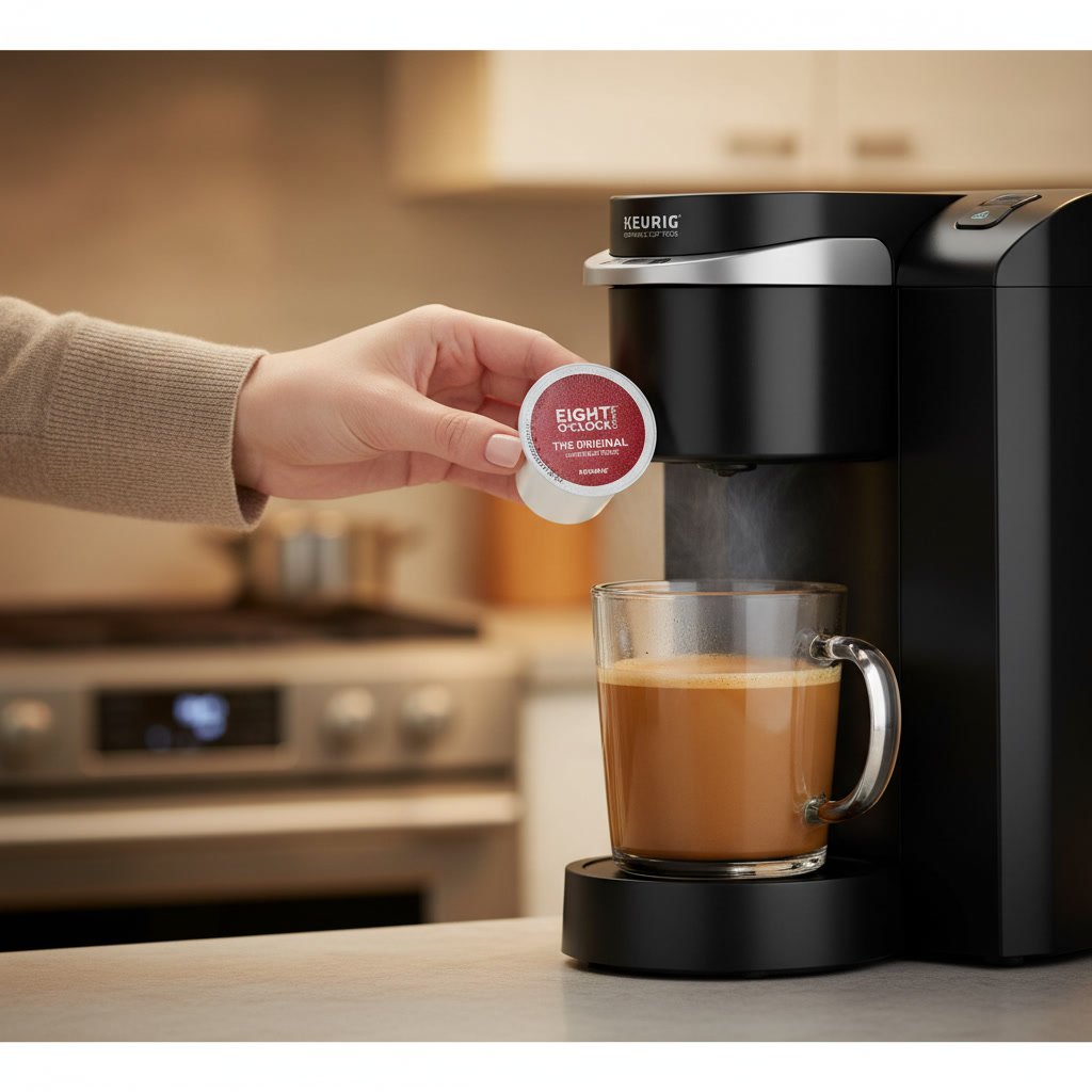 coffee pods in action