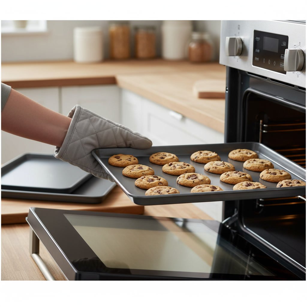 baking sheets in action