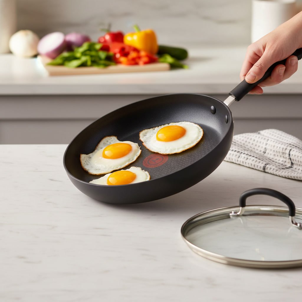 nonstick cookware in action