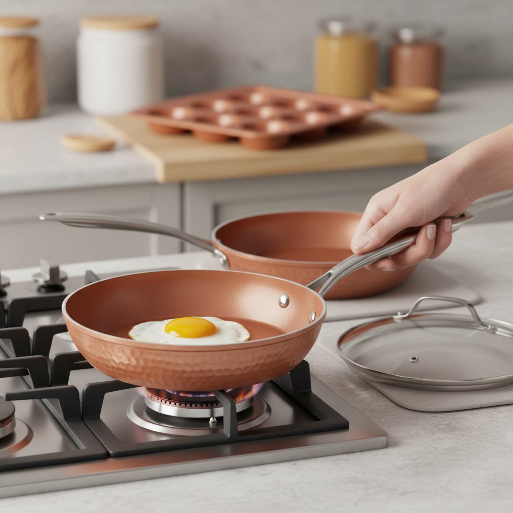 ceramic cookware in action