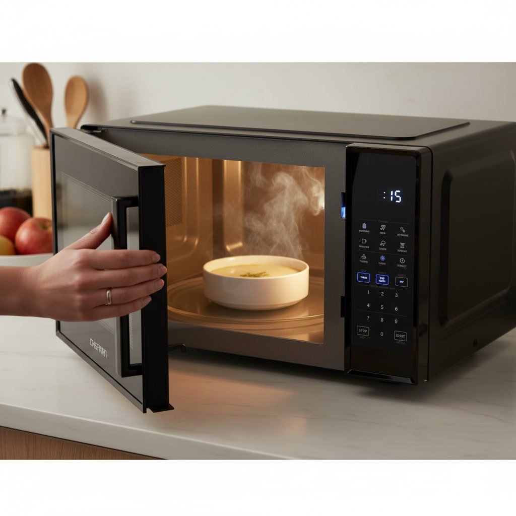 Microwave Oven in action