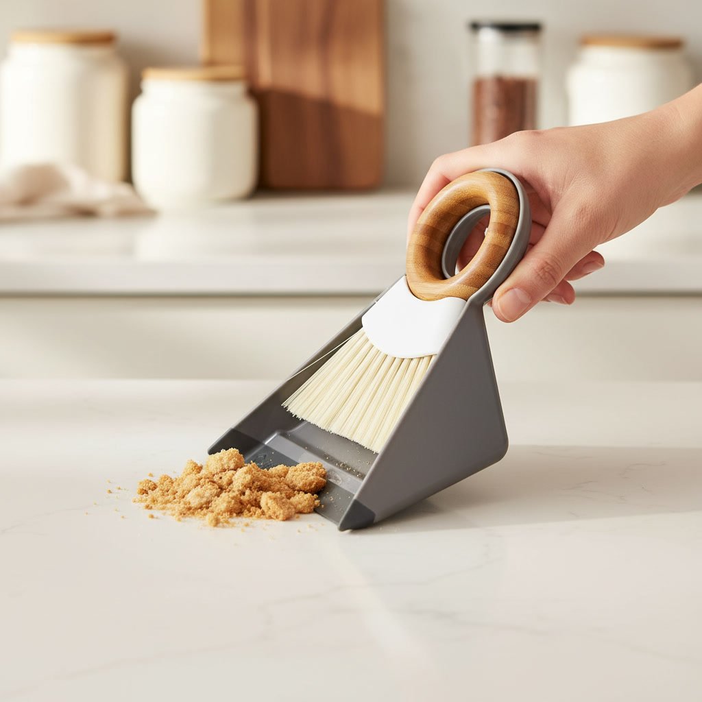 mini broom in action