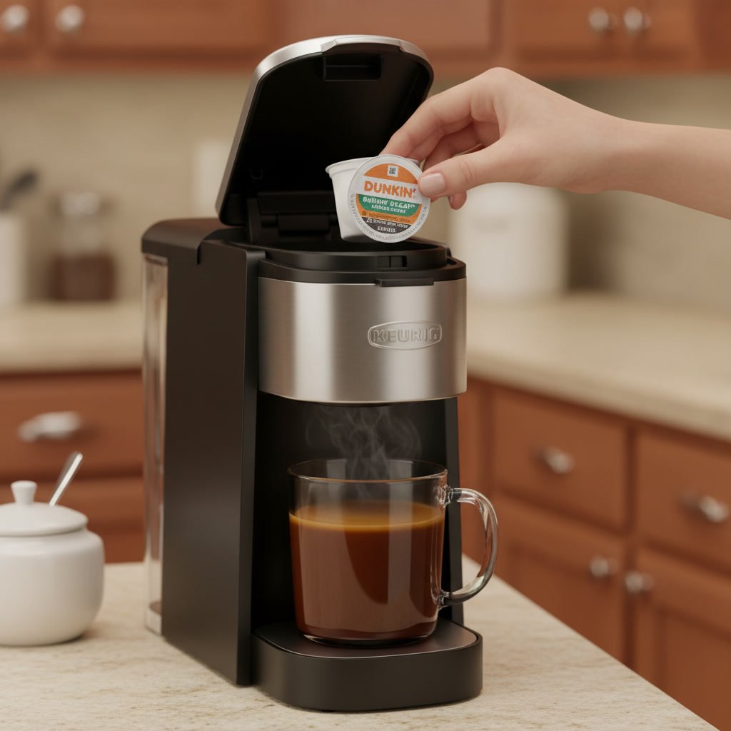 decaf coffee in action