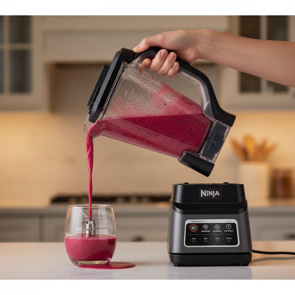 professional blender in action