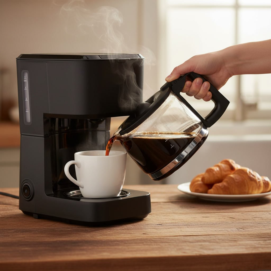 coffee maker in action