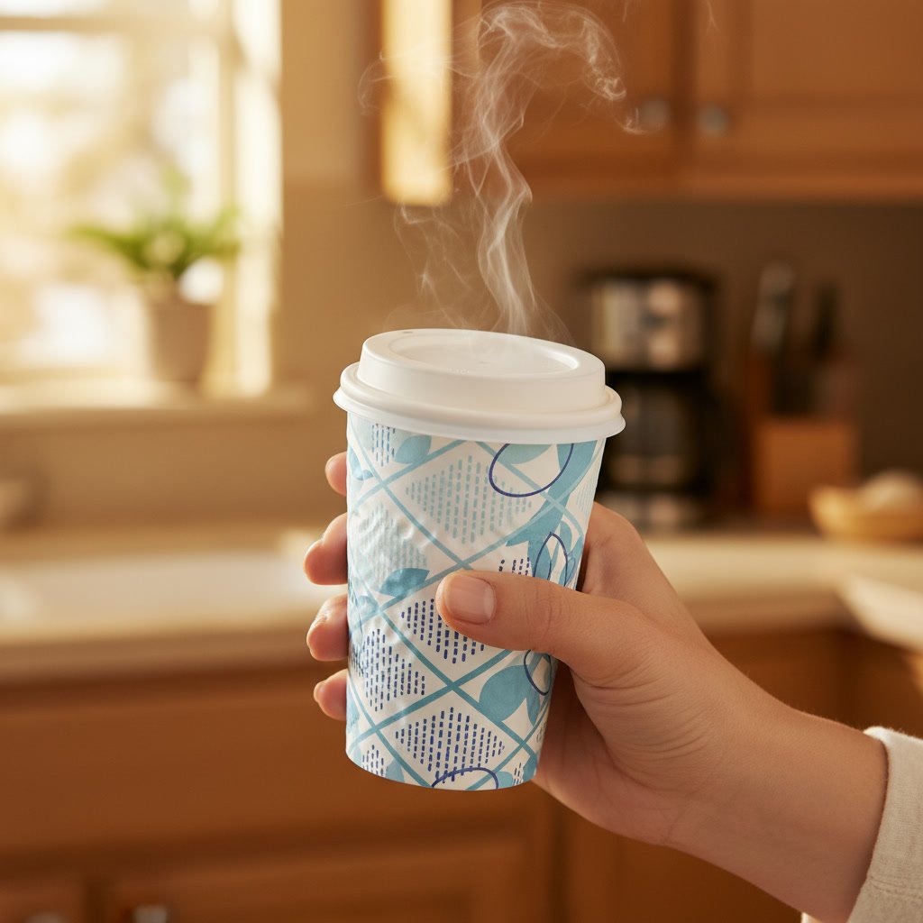 coffee cups in action