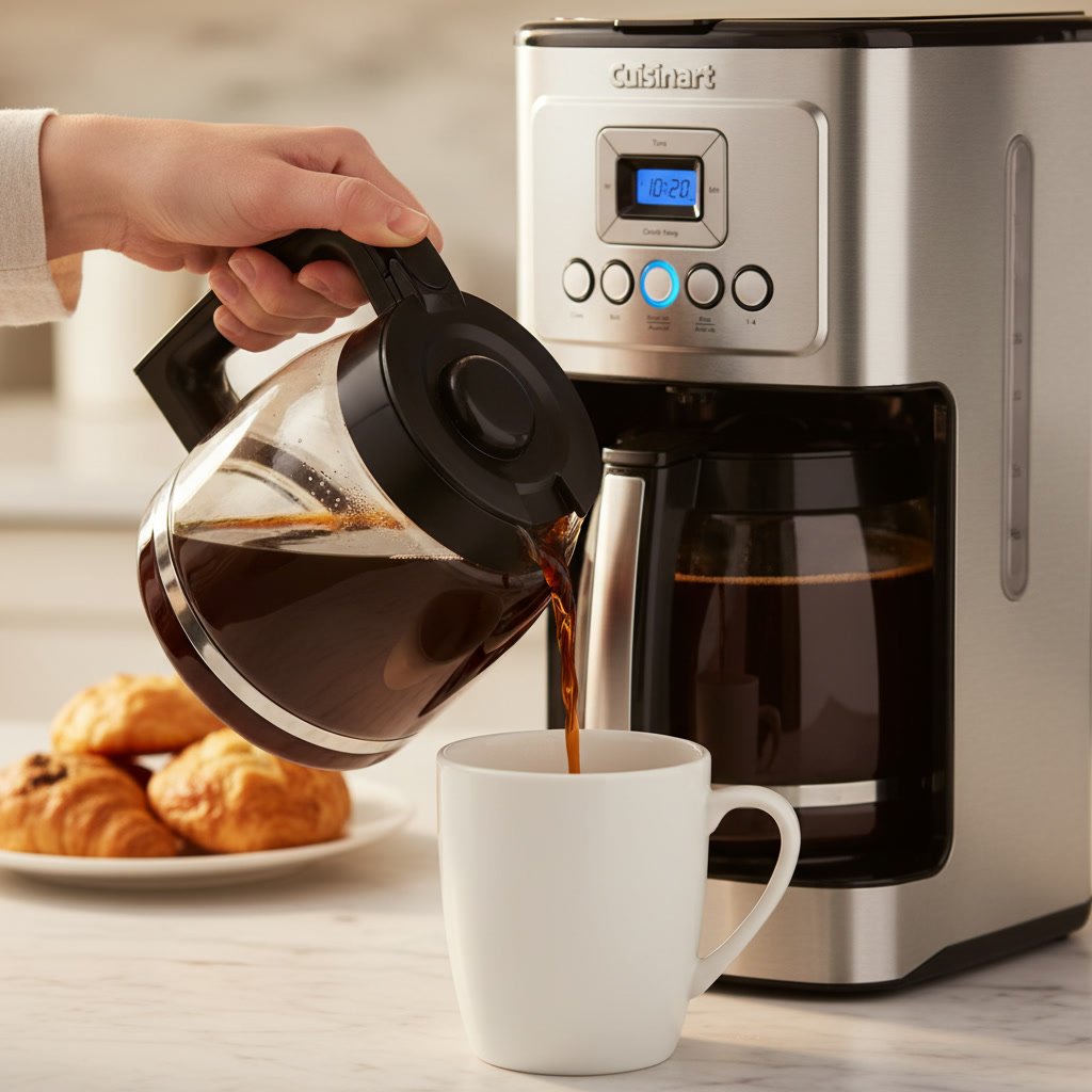 coffee maker in action