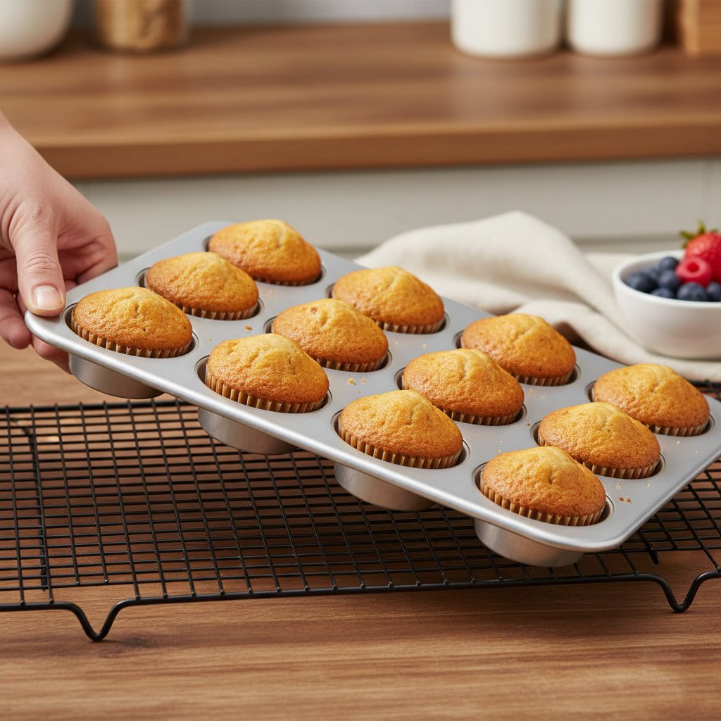 muffin pan in action