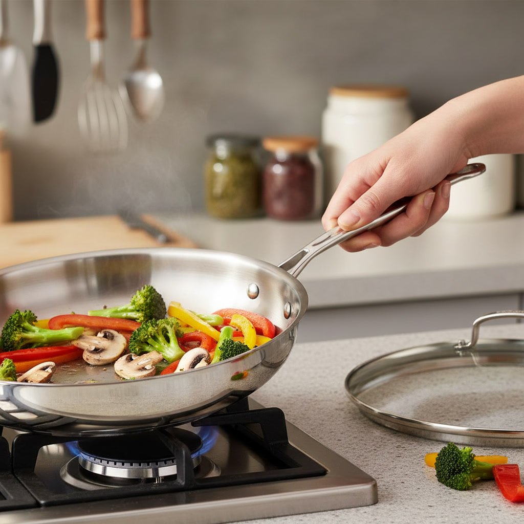 cuisinart skillet in action