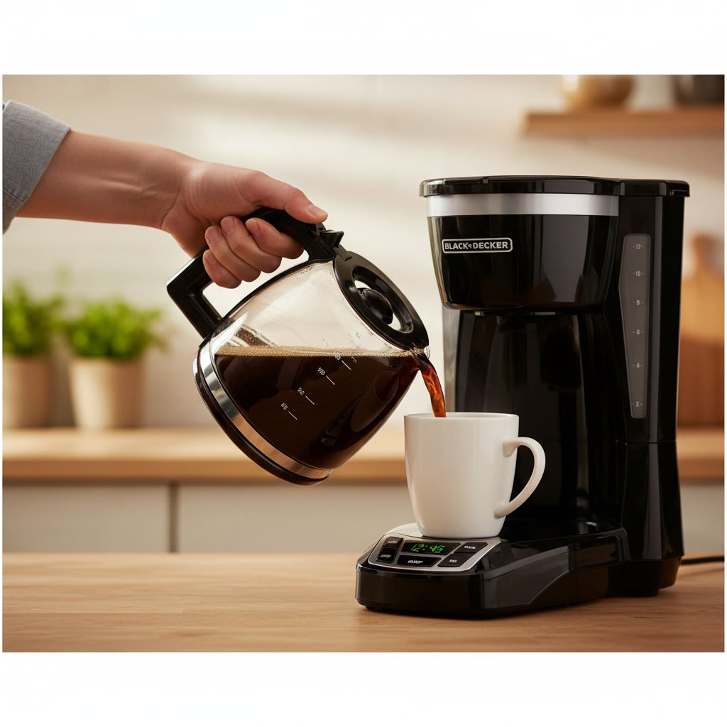 coffee maker in action