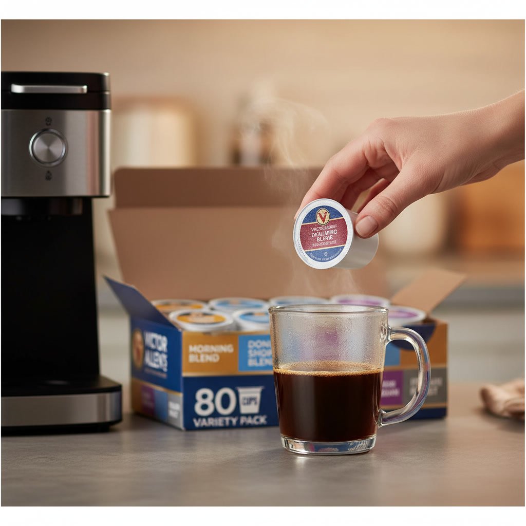 coffee pods in action