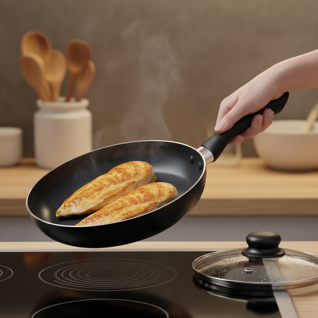nonstick cookware in action