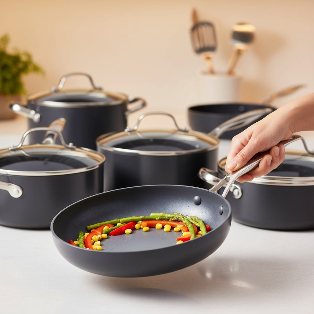 ceramic cookware in action