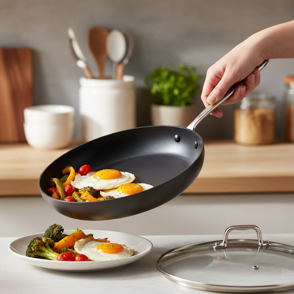 nonstick fry in action