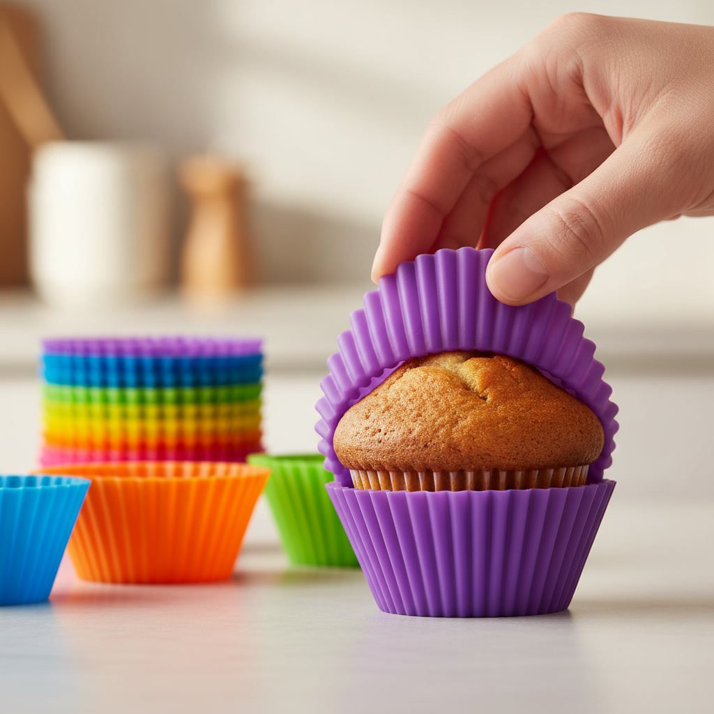 silicone baking in action