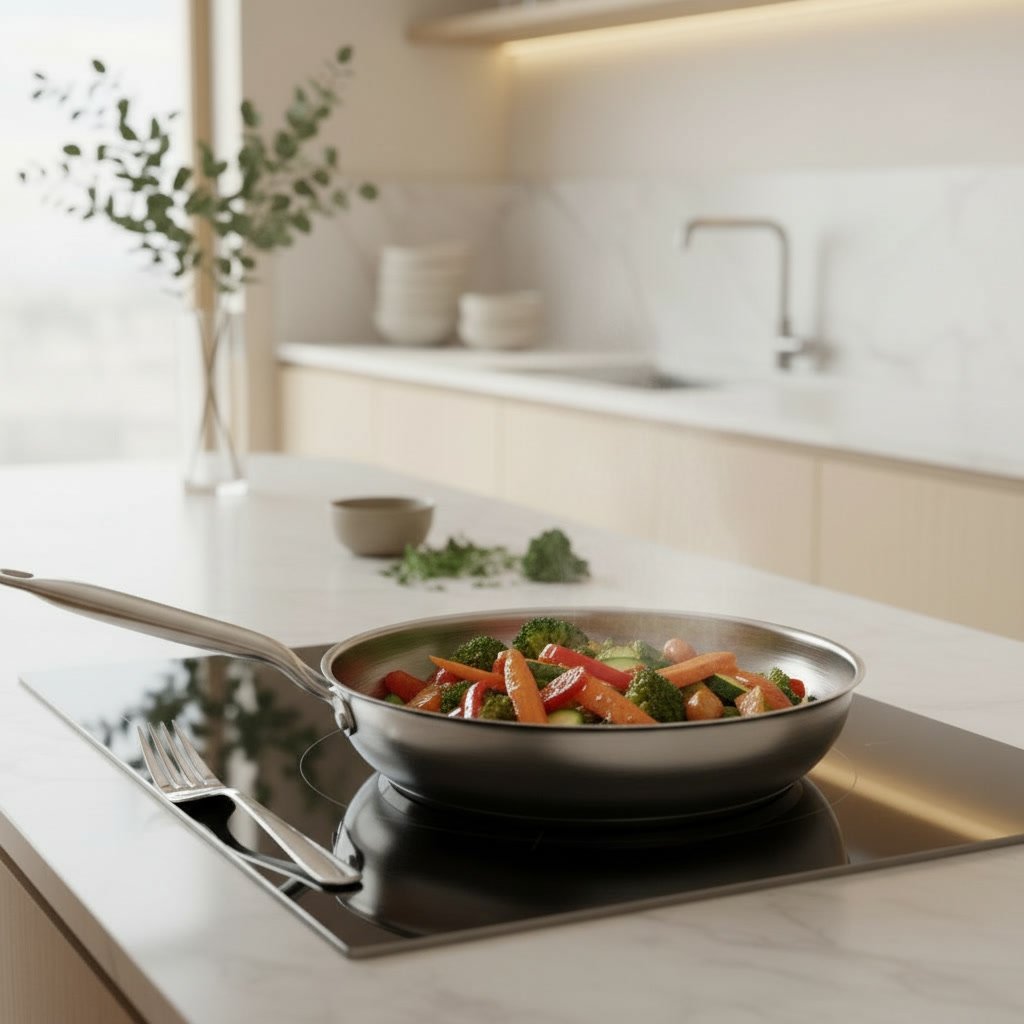 Miele M Sense cookware in a modern kitchen setting
