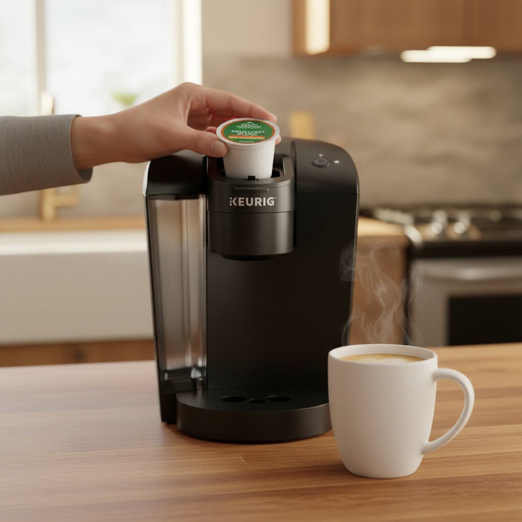 decaf coffee in action