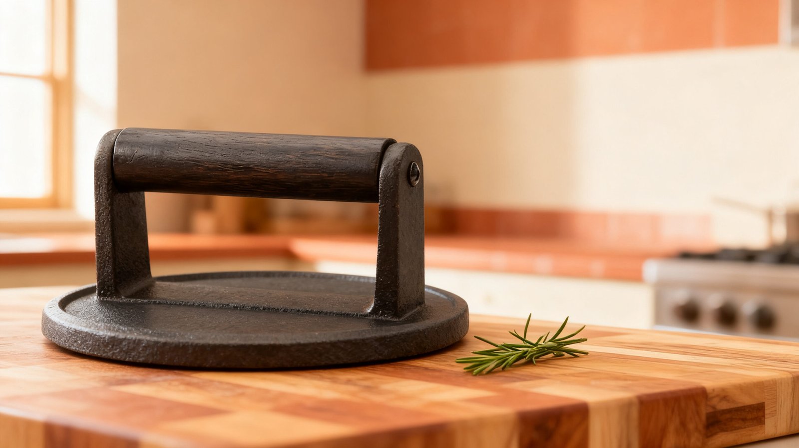 Smash Burger Press Cast Iron 2026: 4 Care Tips & Best Picks 2 smash burger press cast iron on a modern kitchen countertop