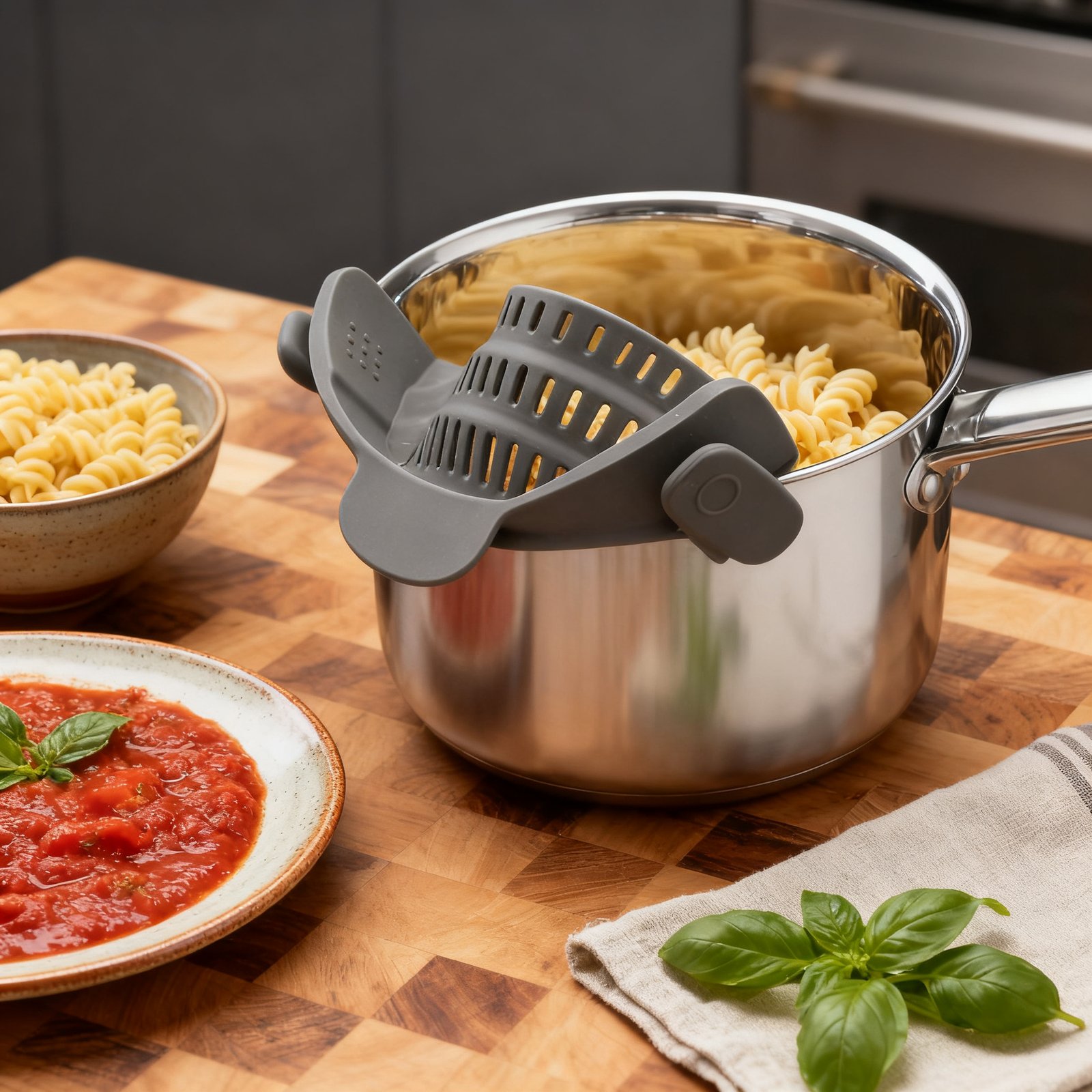 Snap N Strain Pot Strainer 2026: Honest Review & Guide 4 snap n strain pot strainer in a modern kitchen setting